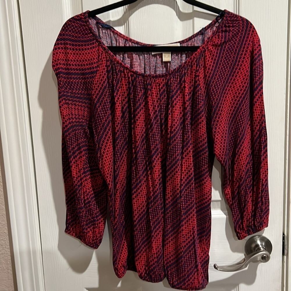 MICHAEL Kors Womens Top Mid Sleeve Hem style